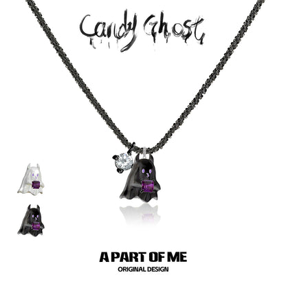 Ghost Devil Pendant Necklace