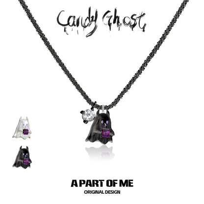 Ghost Devil Pendant Necklace
