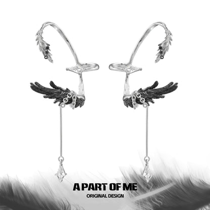 Dark God Feather Ear Cuffs