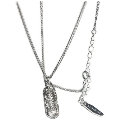 Industrial Tinfoil Texture Necklace