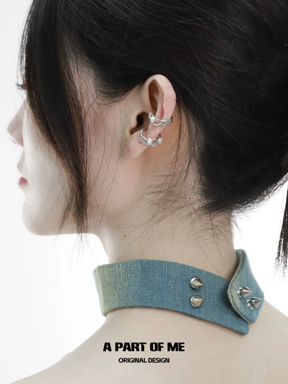Rainbow Pearl Ear Cuffs