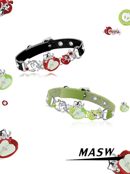 Summer Apple Cat Bracelet