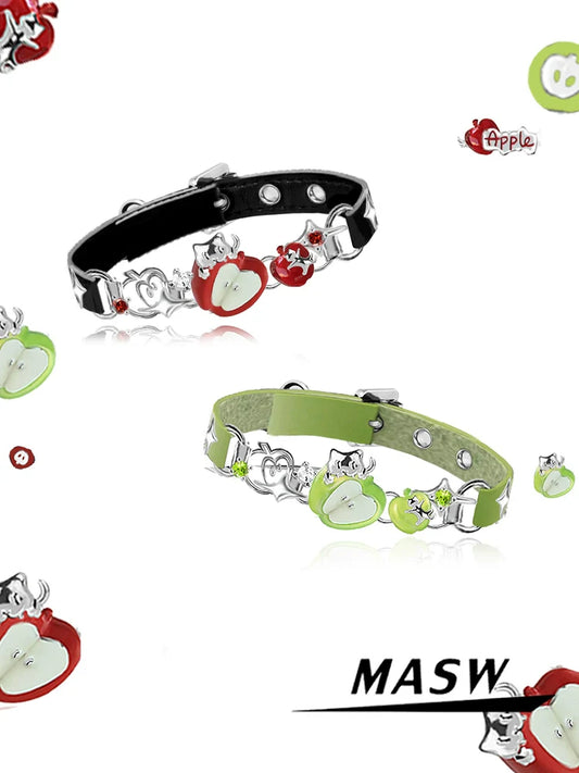 Summer Apple Cat Bracelet