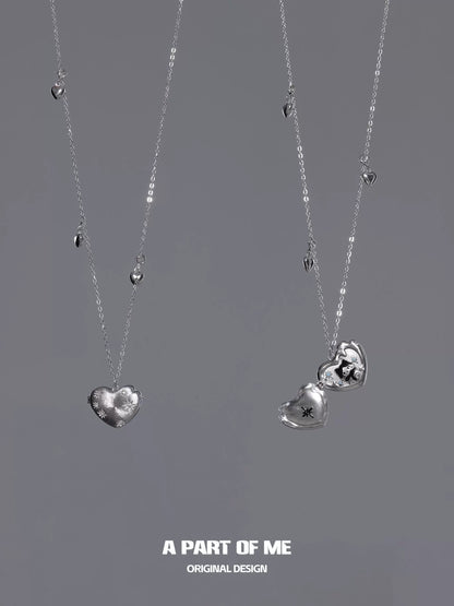 Snow Kitten Love Pendant Necklace