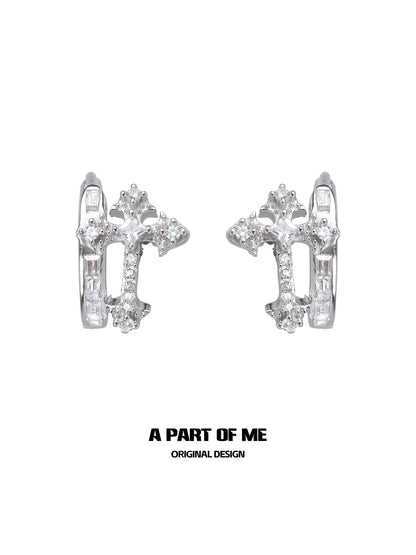Cross Zircon Ear Buckle