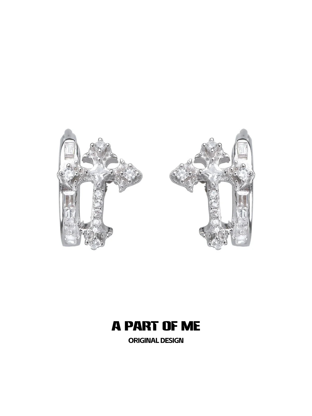 Cross Zircon Ear Buckle