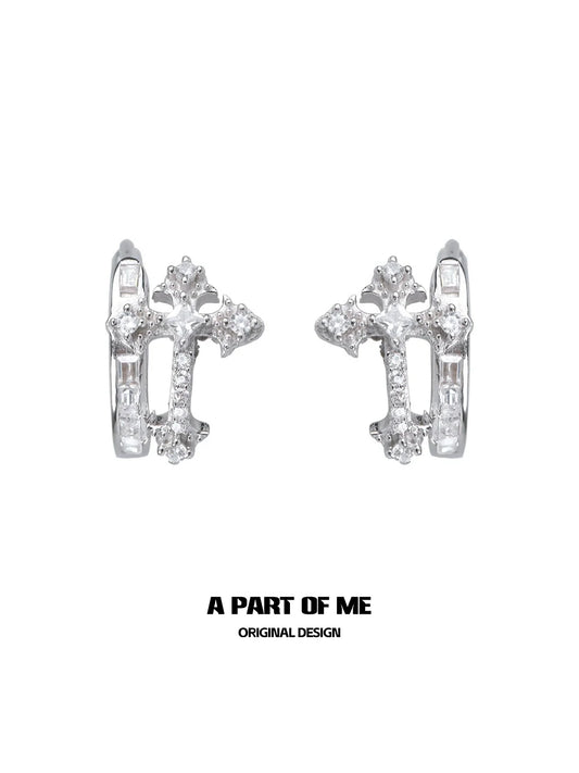 Cross Zircon Ear Buckle