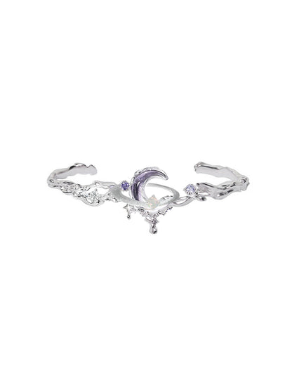 Purple Planet Moon Bracelet