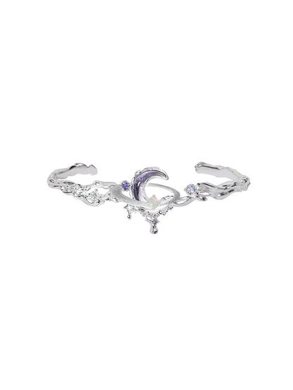 Purple Planet Moon Bracelet