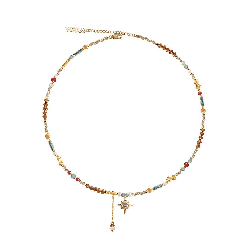 Oil Painting Love Necklace