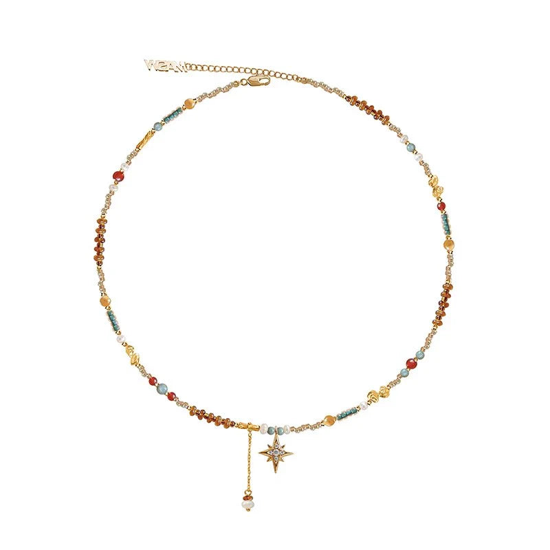 Oil Painting Love Necklace
