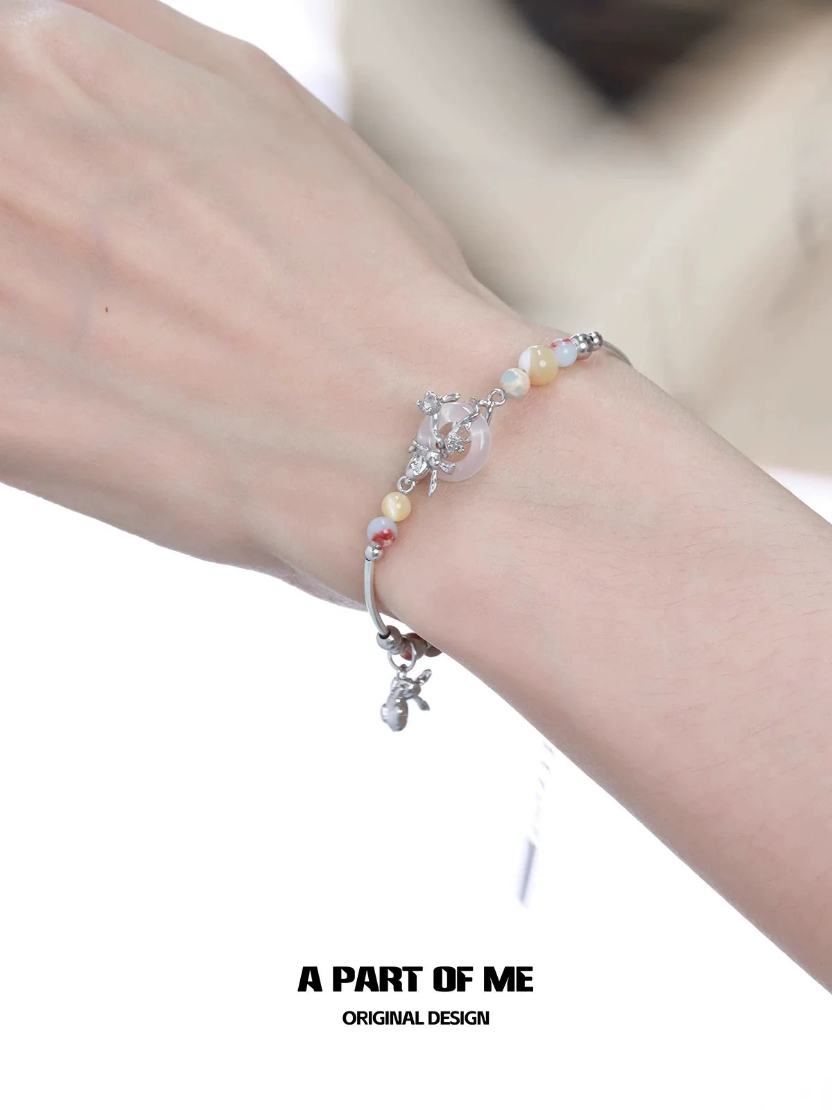 Agate Bead Rabbit Bracelet