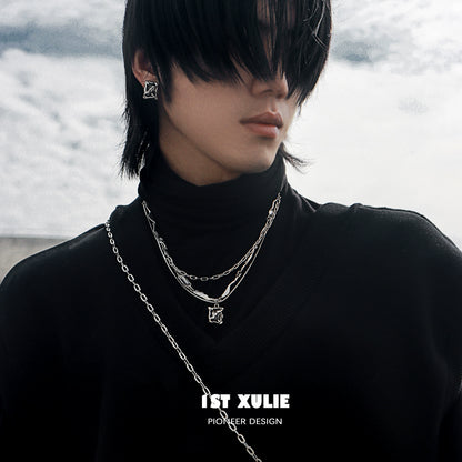 Y2K Frost Gem Cool Necklace