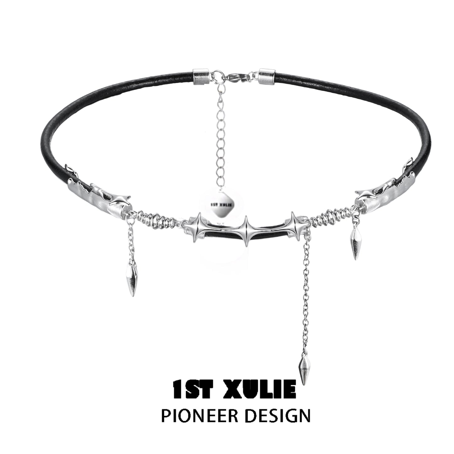 Midnight Talisman Leather Necklace