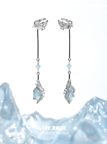 Lake Elf Pendant Ear Cuffs