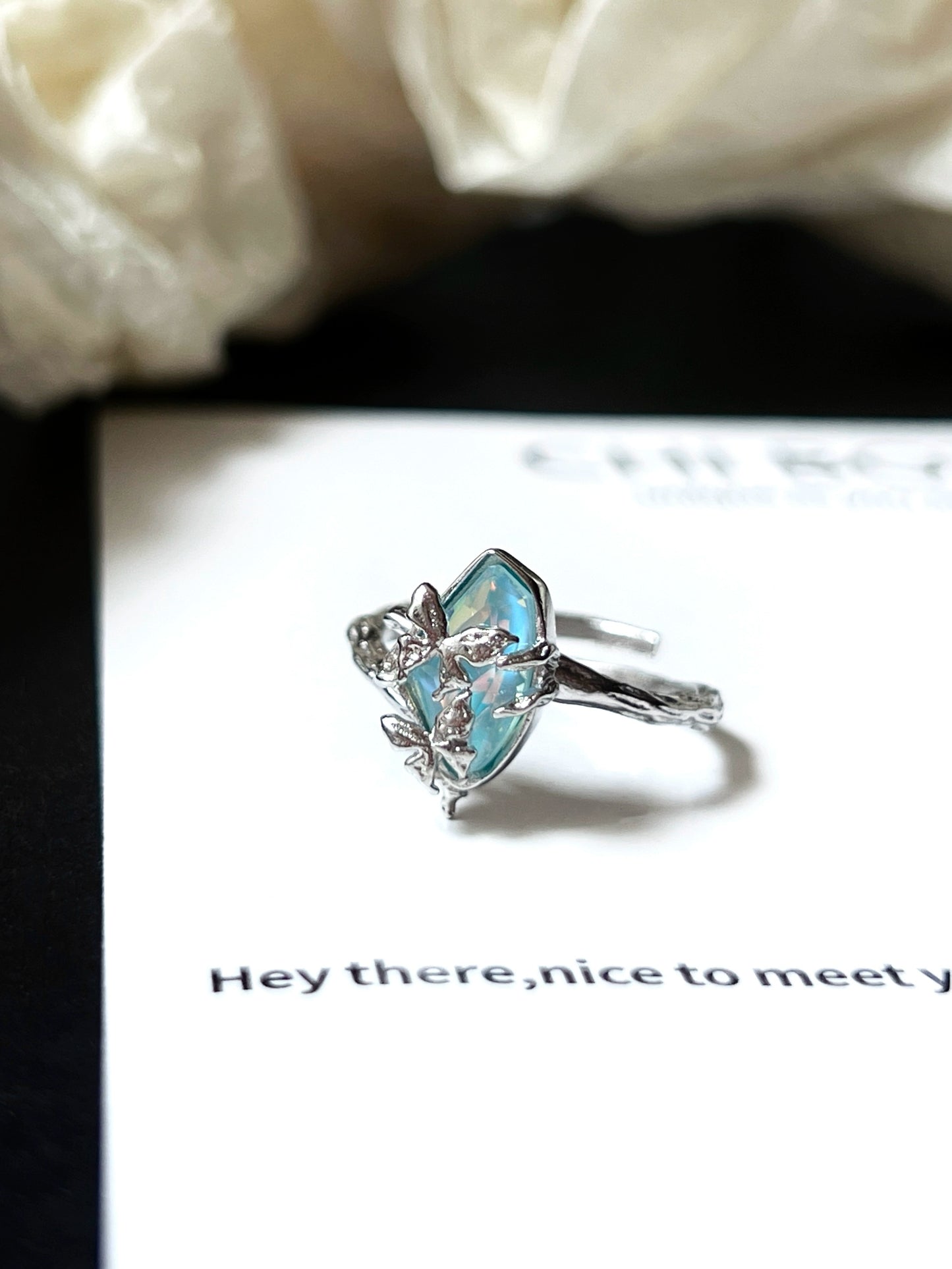 "Blue Island Butterfly" Ring