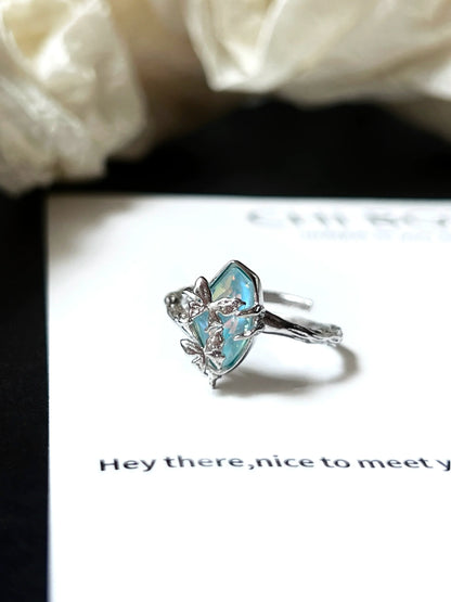 "Blue Island Butterfly" Ring