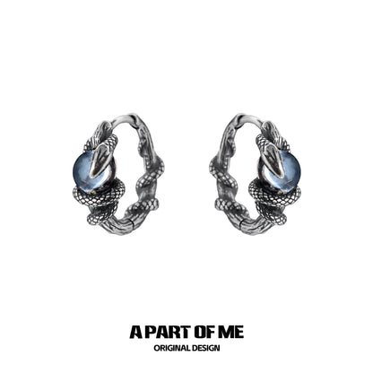 Slytherin Venom Snake Earrings