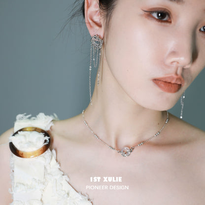 Eternal Rings Sliver Necklace