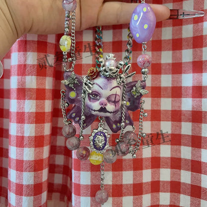 Necklaces-Ersan Tongsheng Original Handmade Necklace Female Niche Design High Sense Sweet Cool Spice Girl Clavicle Chain New