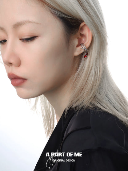 Scarlet Rose Ear Cuffs