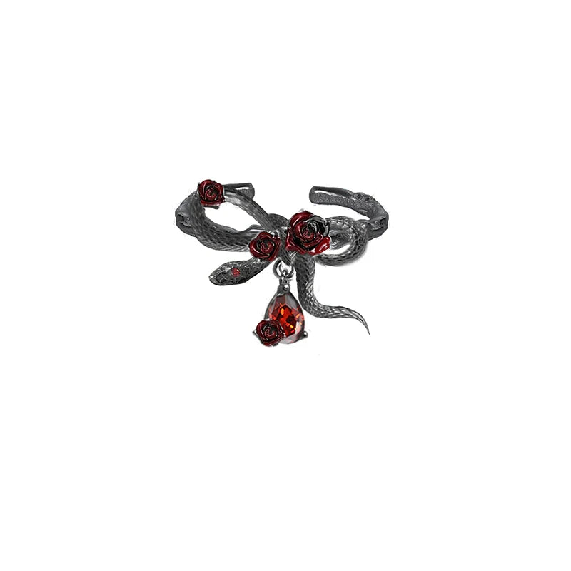 Rose & Snake Dance Ring