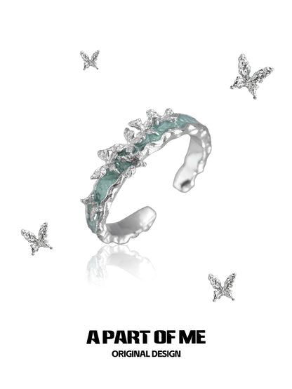 Mint Mambo Butterfly Ring