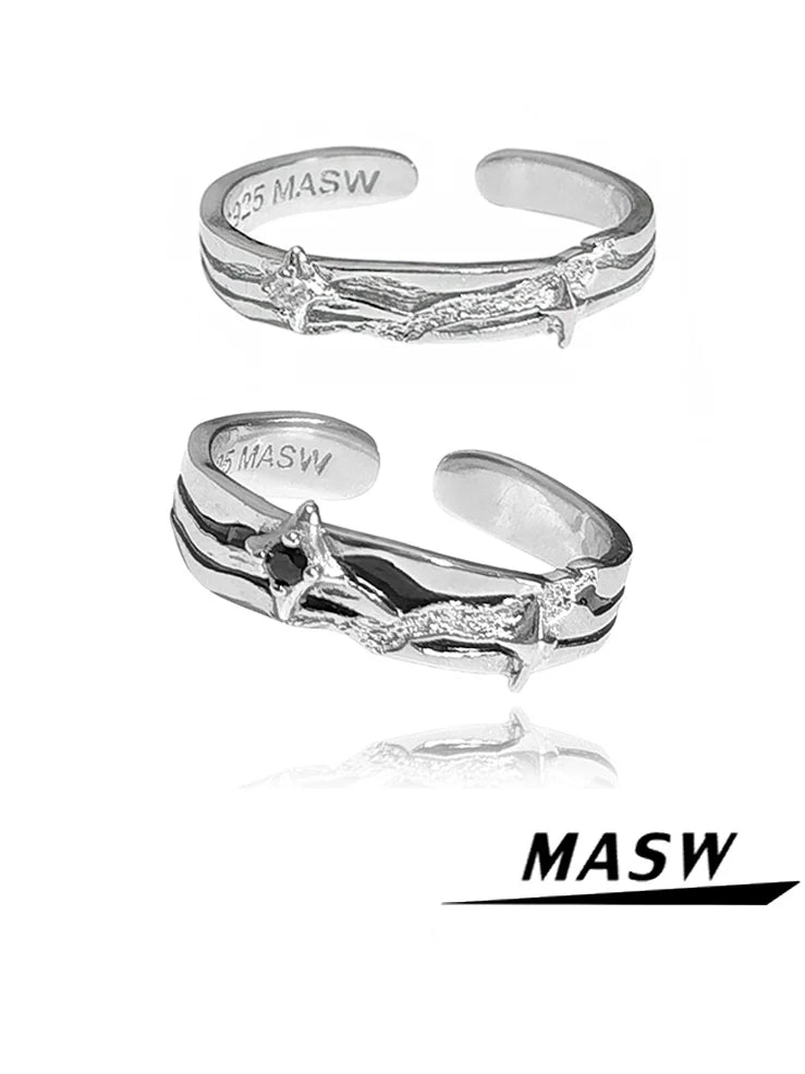 Brilliant Starry Couple Rings