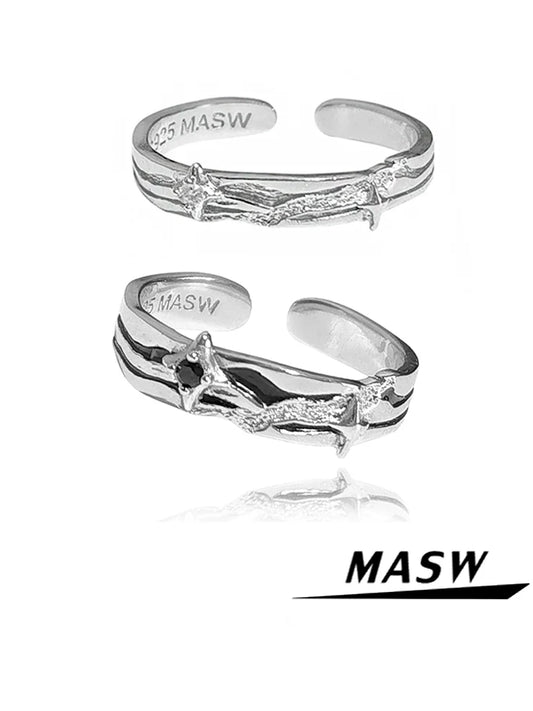 Brilliant Starry Couple Rings