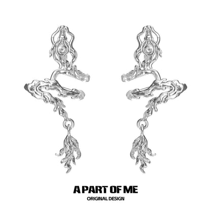 Graceful Dragon Tail Ear Clips
