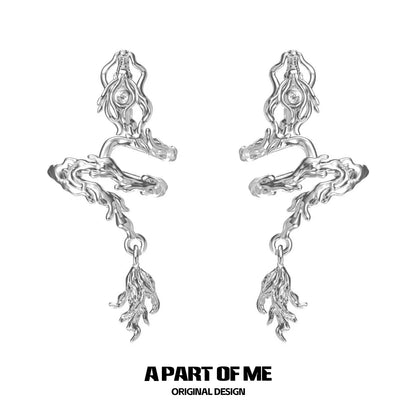 Graceful Dragon Tail Ear Clips
