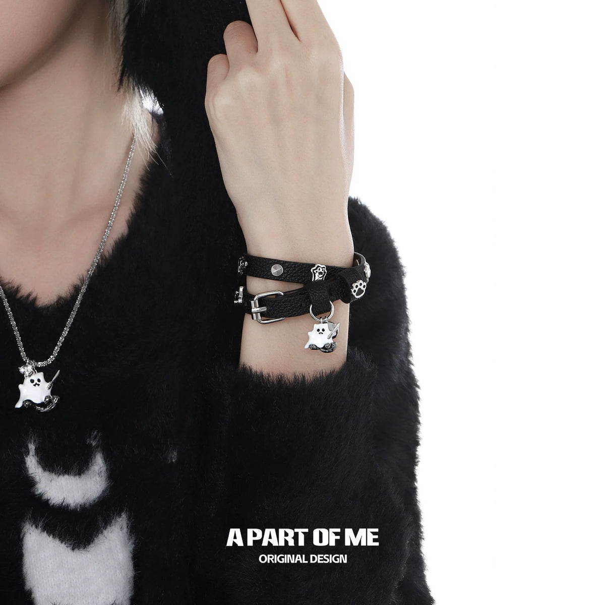 Y2K Punk Kitten Bracelet