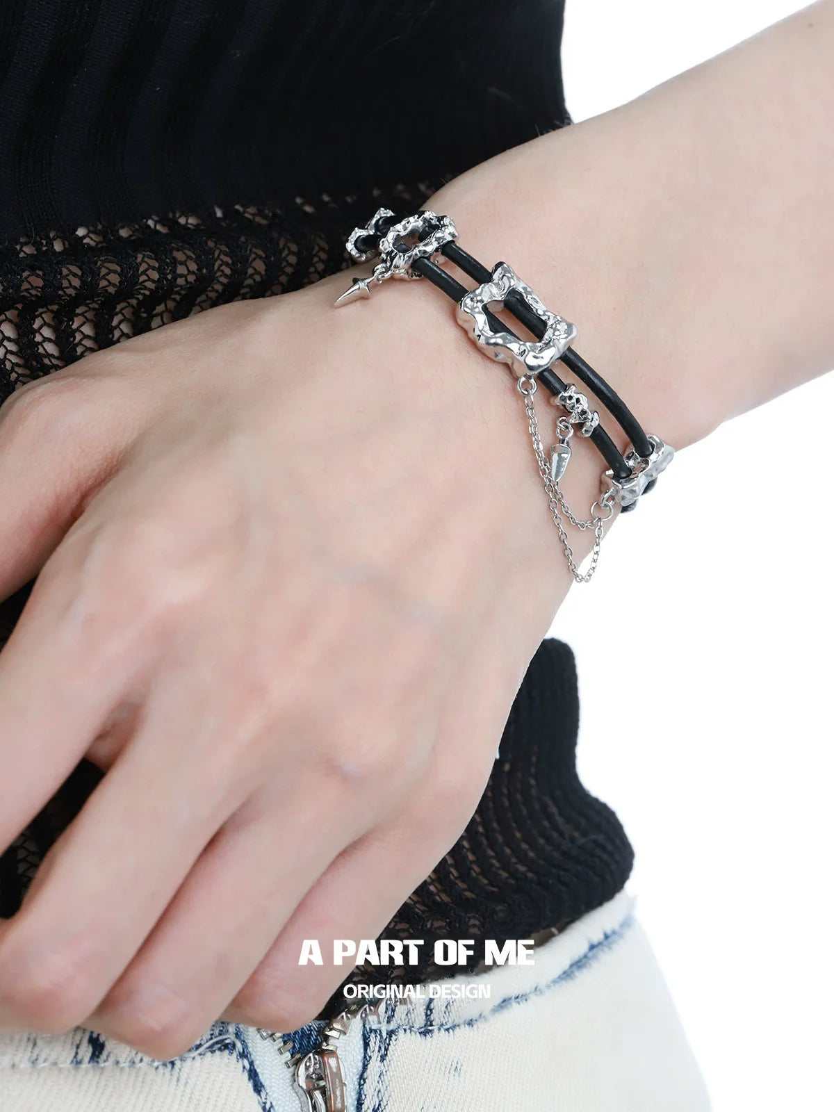 Dark Matter Leather Bracelet