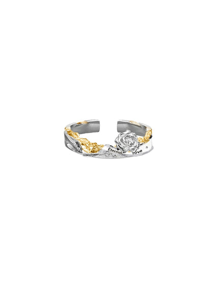 Gilded Rose & Star Ring