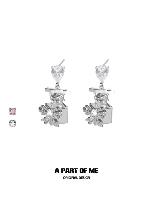 Flower & Bow Earrings