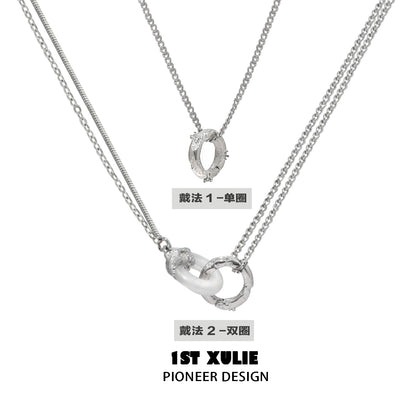 Black & White Dual Force Necklace