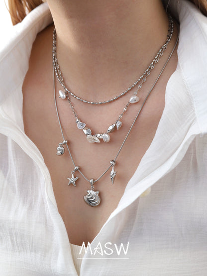 Baroque Starfish Pearl Necklace