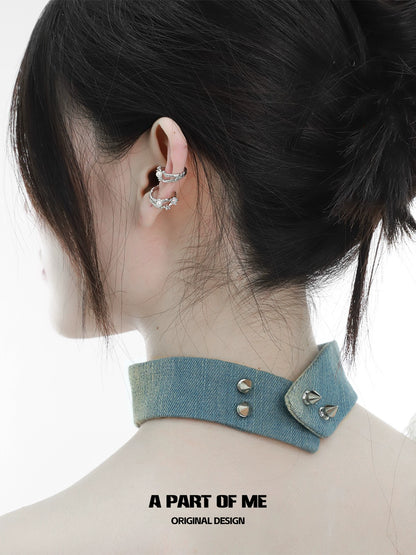 Rainbow Pearl Ear Cuffs