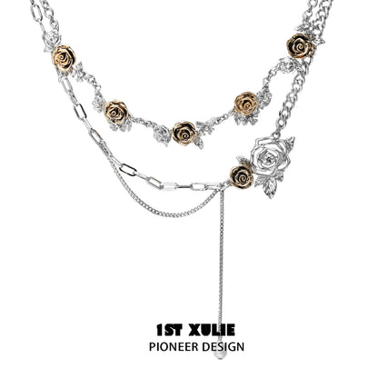 Sunset Rose Vintage Necklace