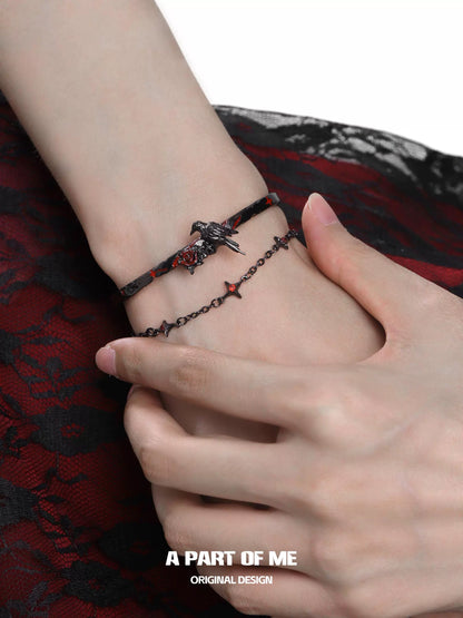 Raven Starlight Double Bracelet