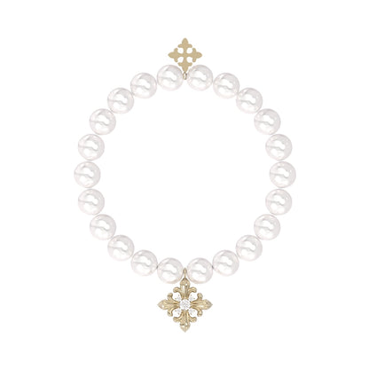 Vintage Iris Pearl Bracelet