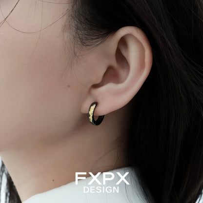 Y2K Midnight Ember Vintage Earrings