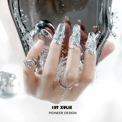 Y2K Dreamy Fairy Nail Chain Ring