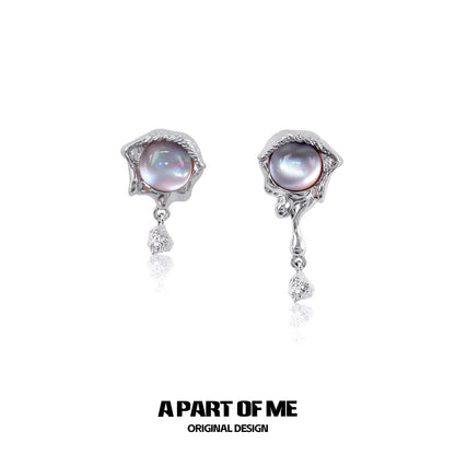 Mermaid Tear Pearl Earrings