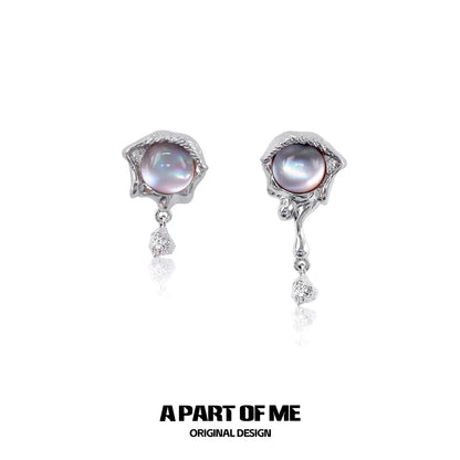 Mermaid Tear Pearl Earrings