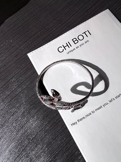 "Night Snake" Wrap Bracelet