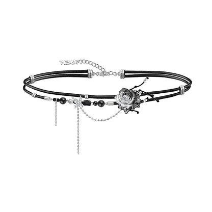 Dark Thorn Rose Choker