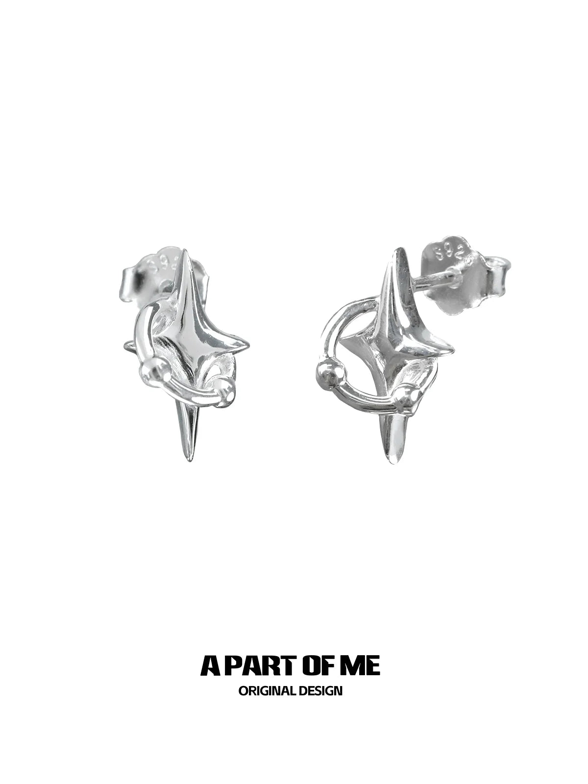 Planet Orbit Stud Earrings