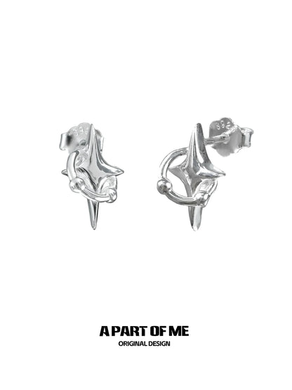 Planet Orbit Stud Earrings