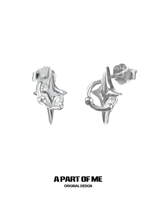 Planet Orbit Stud Earrings